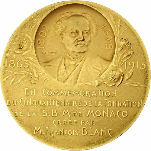 [#1156909] モナコ、メダル、サンカントネール・デ・ラ・ソシエテ・デ・バン・ド・メール、1913年、G