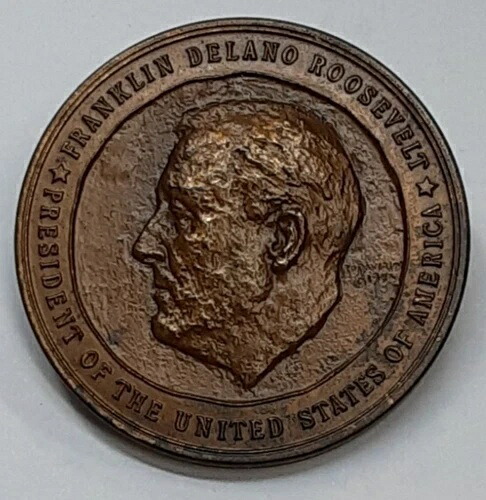 アメリカ造幣局 F.D.ルーズベルト大統領第3代就任式銅メダル - 1941年1月20日