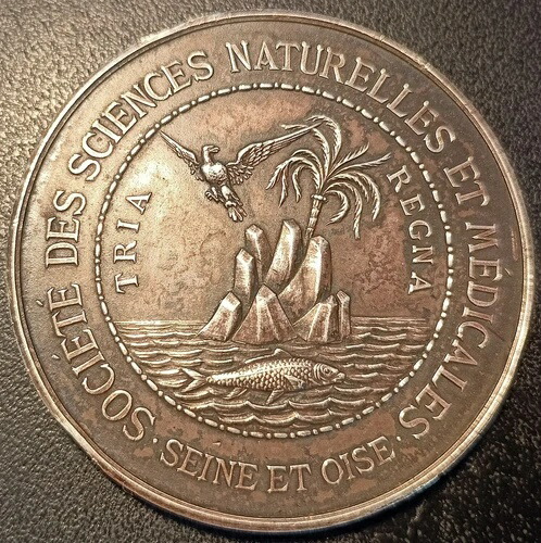 銀メダル - St? Des Sciences Naturelles Et M?dicales TRIA REGNA 1909 !!