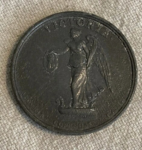 ヴィクトリア ネルソン卿の死の勲章 コイン 1805年 提督 軍事 海軍 イギリス