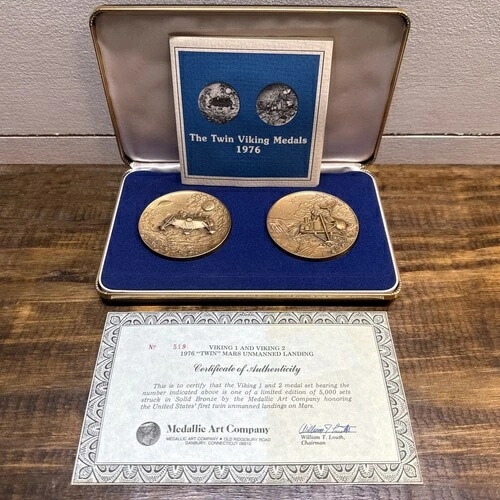 Medallic Art Co NASA 1976 バイキング I & II 火星着陸船記念ブロンズメダル 56,100円