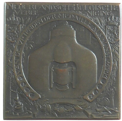 コイニングプレス SIETSKE ブロンズ 48 x 48mm ソシエテ オランデーズ/ベルジュ ドゥ ラ メダイユ 56,100円