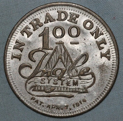 エリス＆マッカスキー 1.00トークン ~ 取引専用 ~ パット 1914年4月7日 (バッカトゥナ、ミシシッピ州)