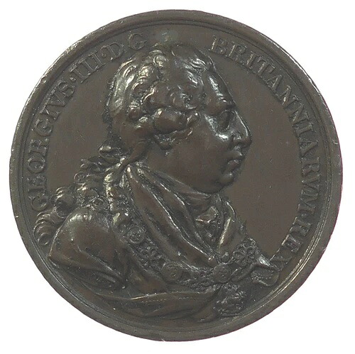 ジョージ3世 イギリスの勝利 1797-1809 モソップ製 ブロンズ 43mm