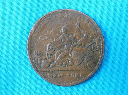 1836年、R&Wロビンソンに授与された金メダルの真鍮製コピー、コインジェトン