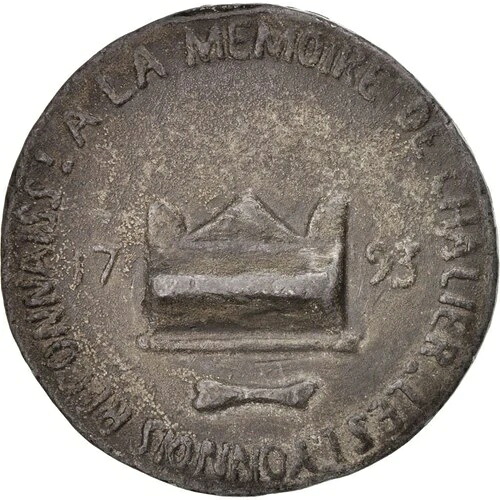 [#400111] フランス、メダル、国民公会、歴史、1793年、EF、L、ead 75,020円