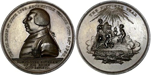 G. BRIT メダル 1810 BHM-686 ジョージ 3 世 50 周年 48MM ~ 厳選ミント状態! 73,205円