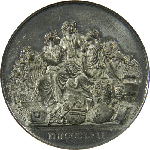 1857年美術宝物展 - マンチェスターメダル NGC MS 62、BHM-2606 (42-10)