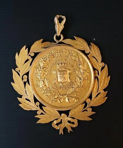 メダル ブロンズ コングレス グルメ リヨン 1885 直径10.8 CM