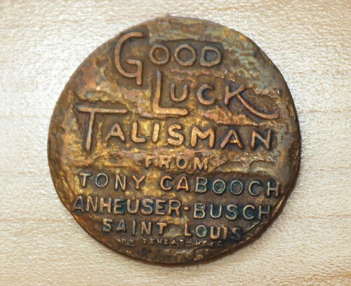 1927年 アンハイザー・ブッシュ トニー・カブーチ スワスティカ 幸運トークン 7g. 27mm
