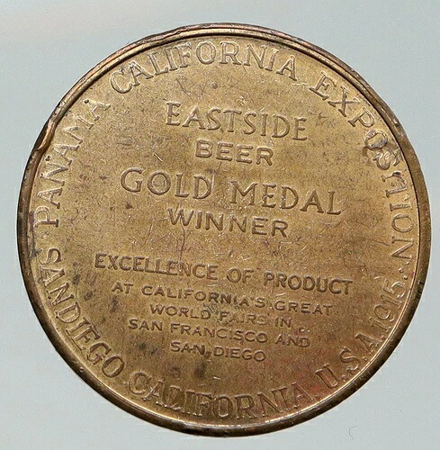 1915年 アメリカ サンフランシスコ パナマ パシフィック 世界博覧会 オールドヴィンテージ賞メダル i92090