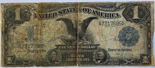 1899年 1ドル紙幣 米国銀券 大型イーグルブルーシール
