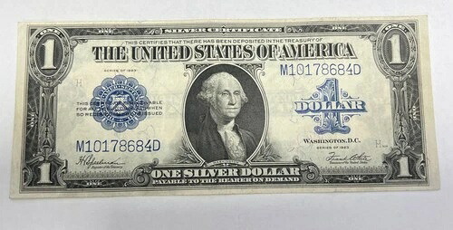 1923年 1ドル紙幣（大型銀券） M10178684D
