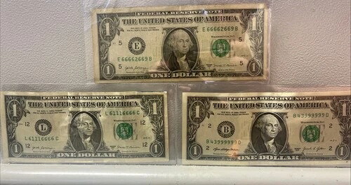 2017A $1および2021 $1ファンシーシリアルナンバー