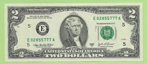 $1 & $2 前方 & 後方シリアルマッチ 02855777 & 77755820 トリオ 7 +ギフト AN19