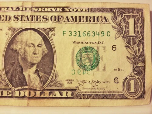 2013 $1 シリアルナンバー エラー注意!!!