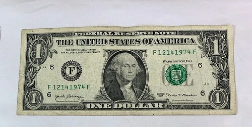 誕生日/記念日 $1.00 通貨紙幣 12-14-1974-
