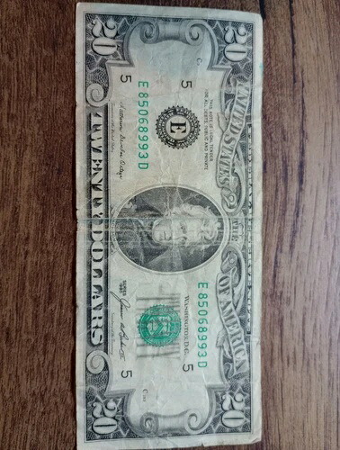 1985年 スモールフェイス $20 E85068993D ライトグリーン シリアルナンバー