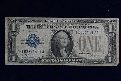 1928年A $1シルバー証明書Fr。 1601 F63811417A 4O5Z-