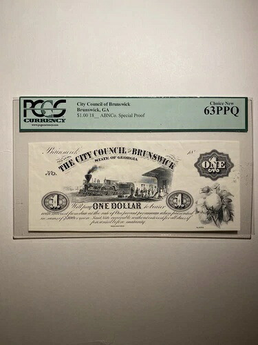 ジョージア州ブランズウィック市議会 $1 18__ ABNC スペシャルプルーフ-