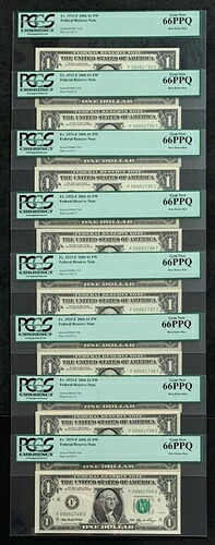 NQC神父様1933年-F 2006 $1 FW FRN - 8 低連続シリアル番号-gem替66PPQ- 119,900円