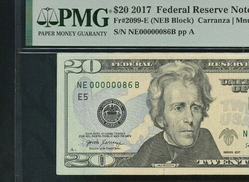 2017A FRN Note Richmond Fancy 以降 Fr# 2099-E $20ドル PMG 55 (00000086)-