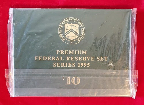BEP 10ドルプレミアム連邦準備銀行通貨シリーズ 1995 OGPセット (1516) 257,400円