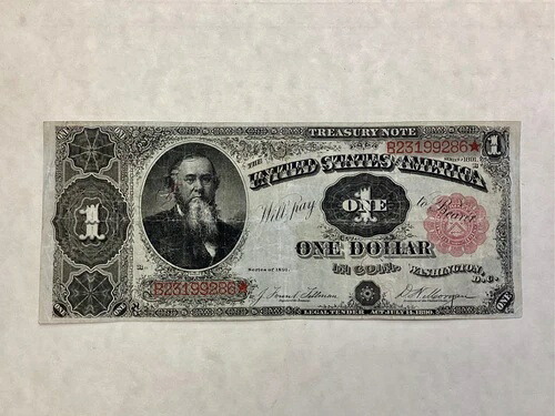 1891年 $1支払い省紙幣 Stanton-FR 351 Tillman/Morgan-
