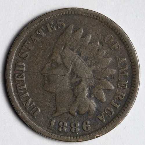 1886年 タイプ1 インディアンヘッド スモールセント 美品 E135 T