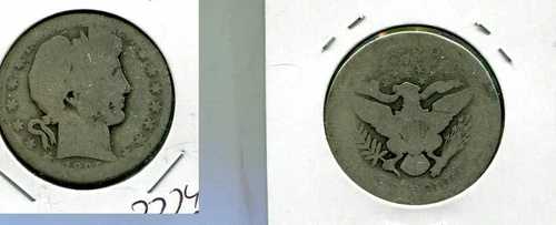 1895年 O バーバー 銀貨 ハーフダラー型コイン AG 7774M