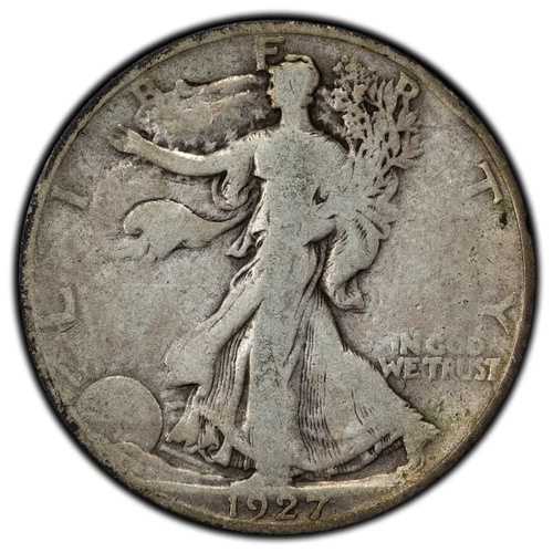 アメリカ合衆国 1927年Sミント 50セント ウォーキングリバティハーフダラー銀貨