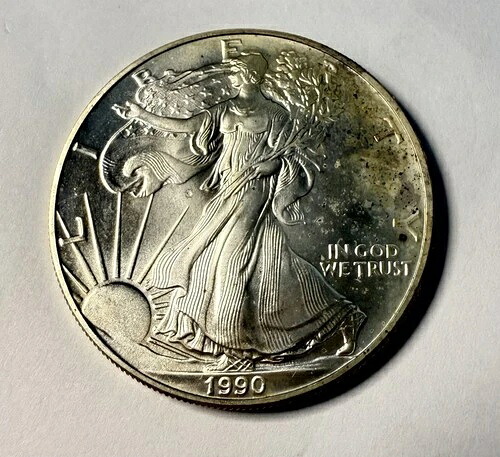 1990年アメリカンイーグル銀貨