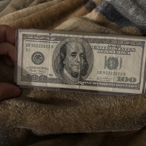 7連続$100バイナリファンシーシリアル番号