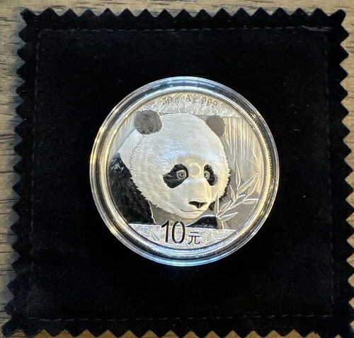 2018 1オンス (30g) シルバーチャイニーズパンダ BU - 限定発行??コイン ???