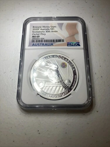 2020年 オーストラリア クッカバラ 1オンス 銀貨 30周年記念 PCGS MS69