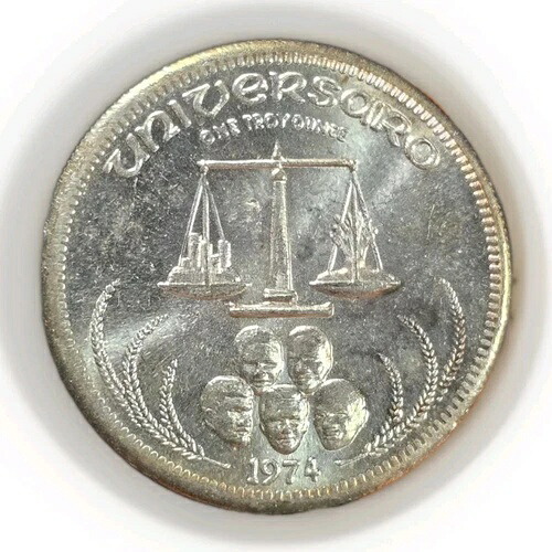1974年 ユニバーサロ ワン シルバー ワールドトレード 1オンス .999 シルバーラウンド 光沢あり 39,325円