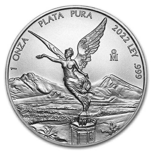 2022 メキシコ .999 ファイン シルバー リベルタード 1 オンス 1 オンザ コイン - BU 39,325円