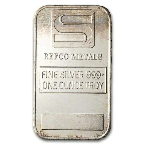 1オンス シルバーバー - Simmons REFCO Metals