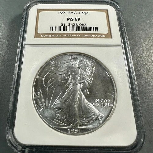 1991年 シルバーイーグル NGC MS69 (87576)