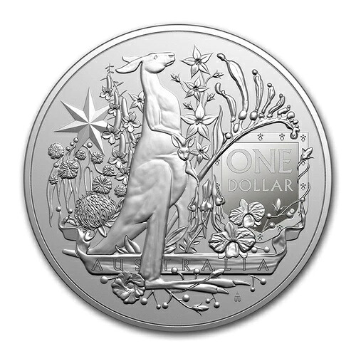2021年 オーストラリア 1オンス 銀貨 1ドル 紋章 BU 39,325円