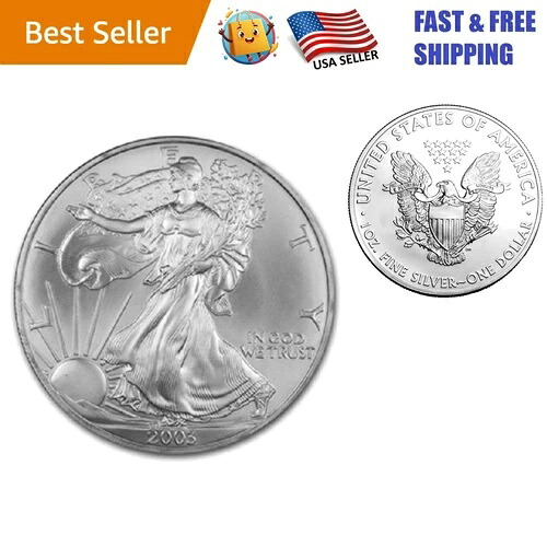 本物の2003年アメリカンシルバーイーグル.999銀貨 - コレクターに最適