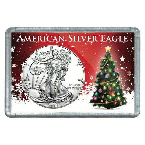 2020年 1ドルアメリカンシルバーイーグル クリスマスツリーデザイン ホリデーホルダー