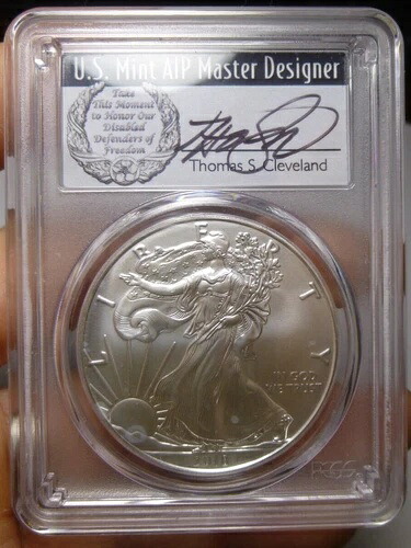 2018年 $1 1オンス アメリカンシルバーイーグル MS70 PCGS 発行初日 クリーブランド