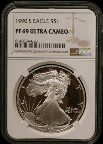1990-S シルバーイーグル NGC PF69 ウルトラカメオ (042PID)