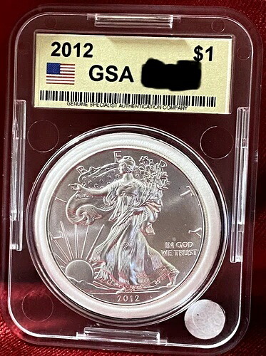 2012年 シルバーイーグル GSA 高級未使用品 (S22)