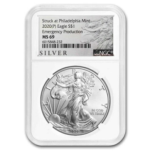 2020年 (P) アメリカンシルバーイーグル MS-69 NGC 39,325円