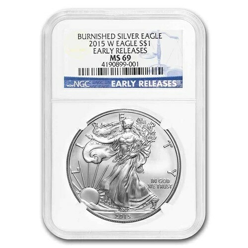 2015-W バーニッシュド アメリカン シルバー イーグル SP/MS-69 NGC
