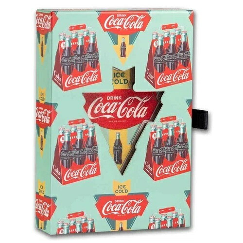 コカ・コーラ? ヴィンテージ 1オンス シルバー カラーシェイプ サイン（箱・品質保証書付き） 39,325円
