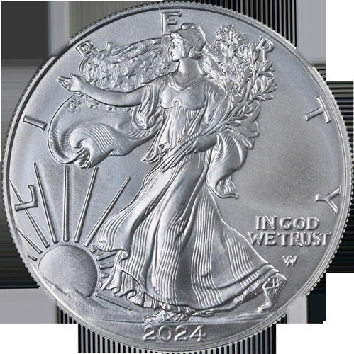 2024年 シルバー アメリカンイーグル $1 NGC MS70 - 発行初日 Gaudioso Auto ラベル