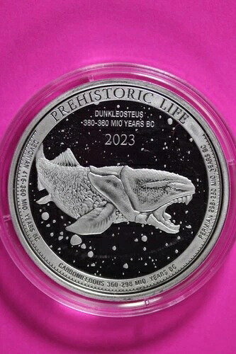 ジェム 2023 ダンクルオステウス コンゴ 1オンス シルバー 正規品 20フラン ミントカプセル C182